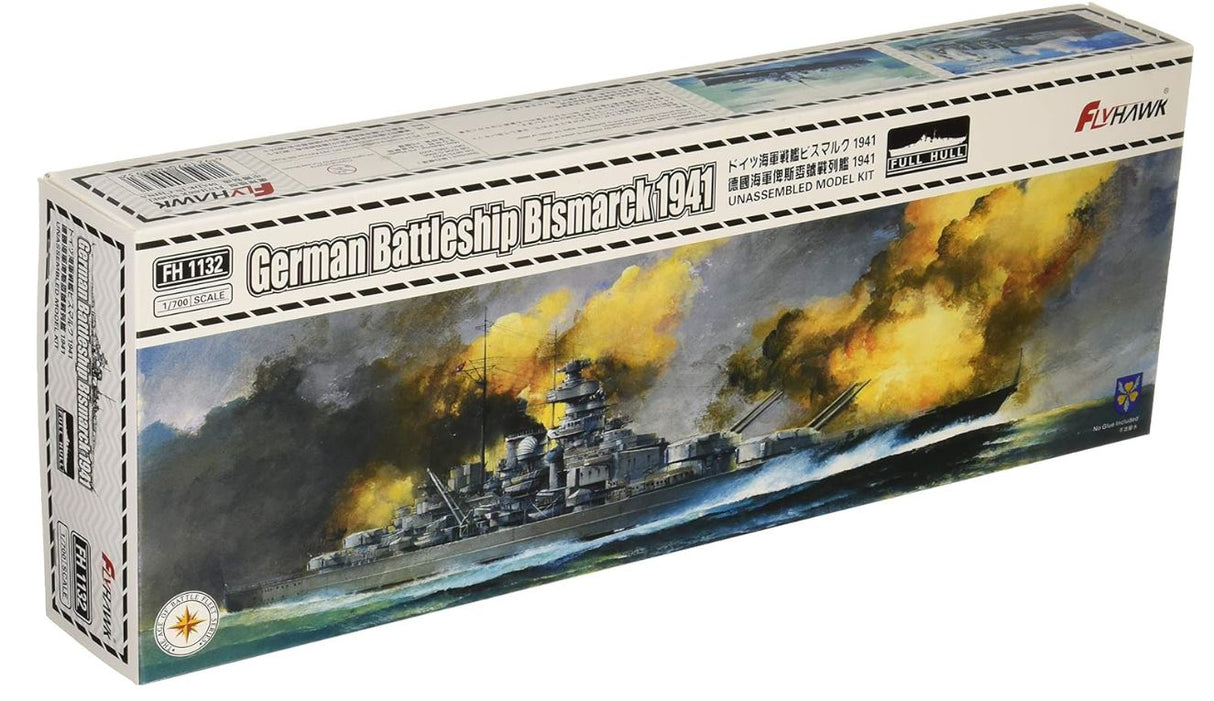 FlyHawk 1/700 Bismarck 1941 German battleship kit FH1132