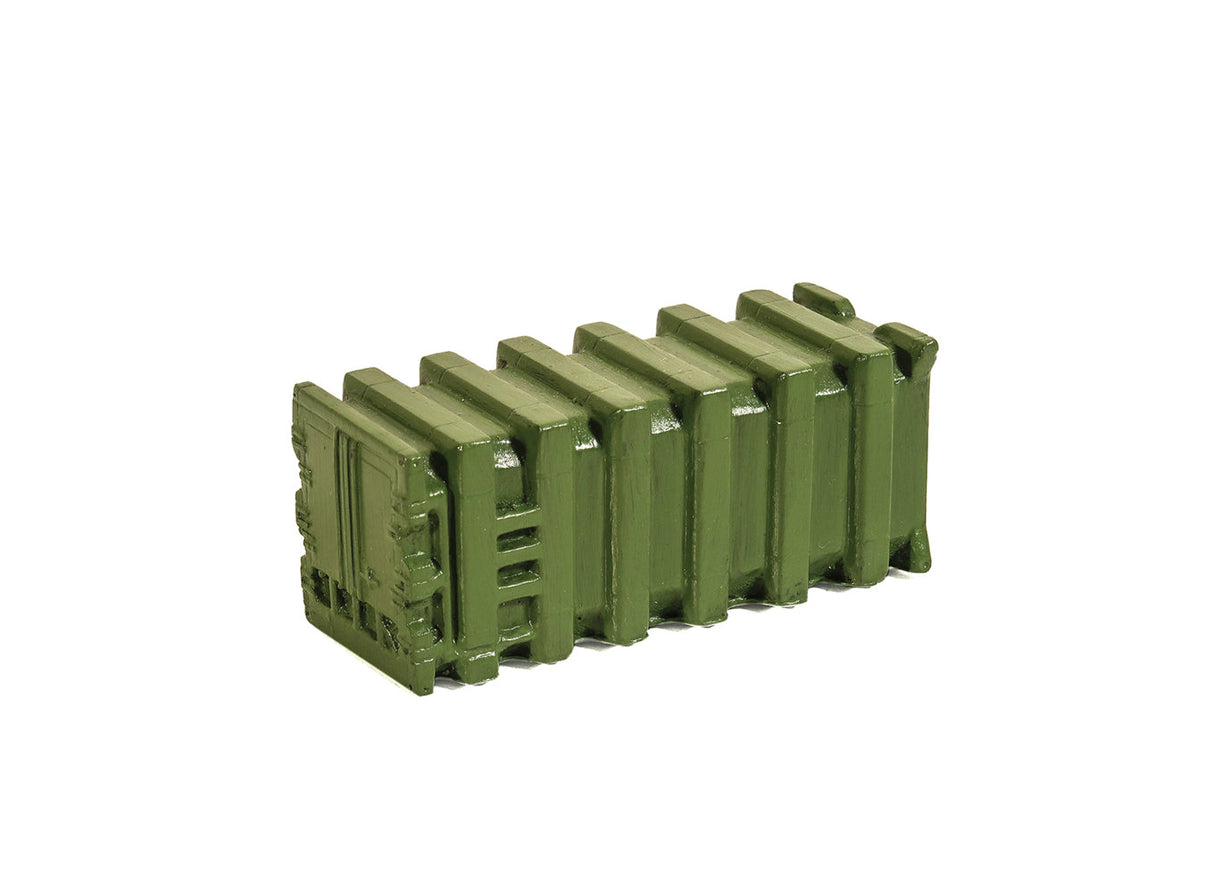Ribbed bulk Waste Container Green