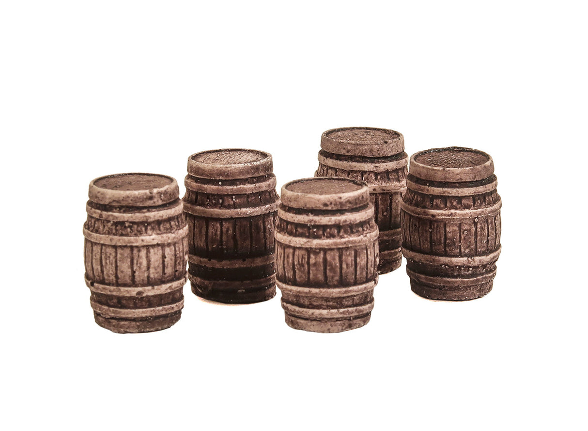 Five Large Oak Casks