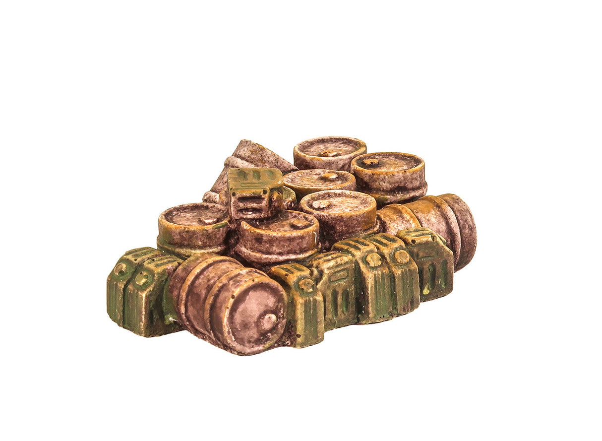 Rusty Oil drums & Jerry Cans