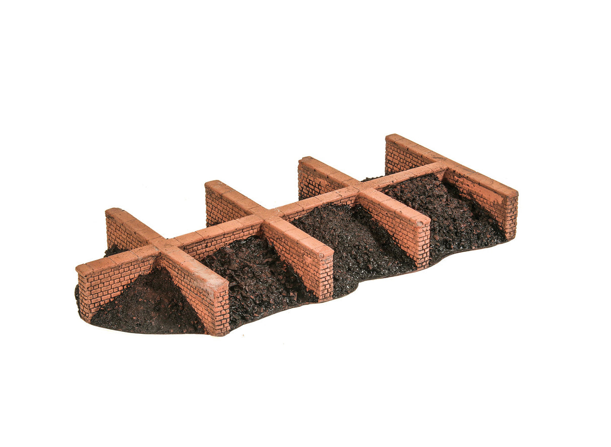 Brick staithes with coal