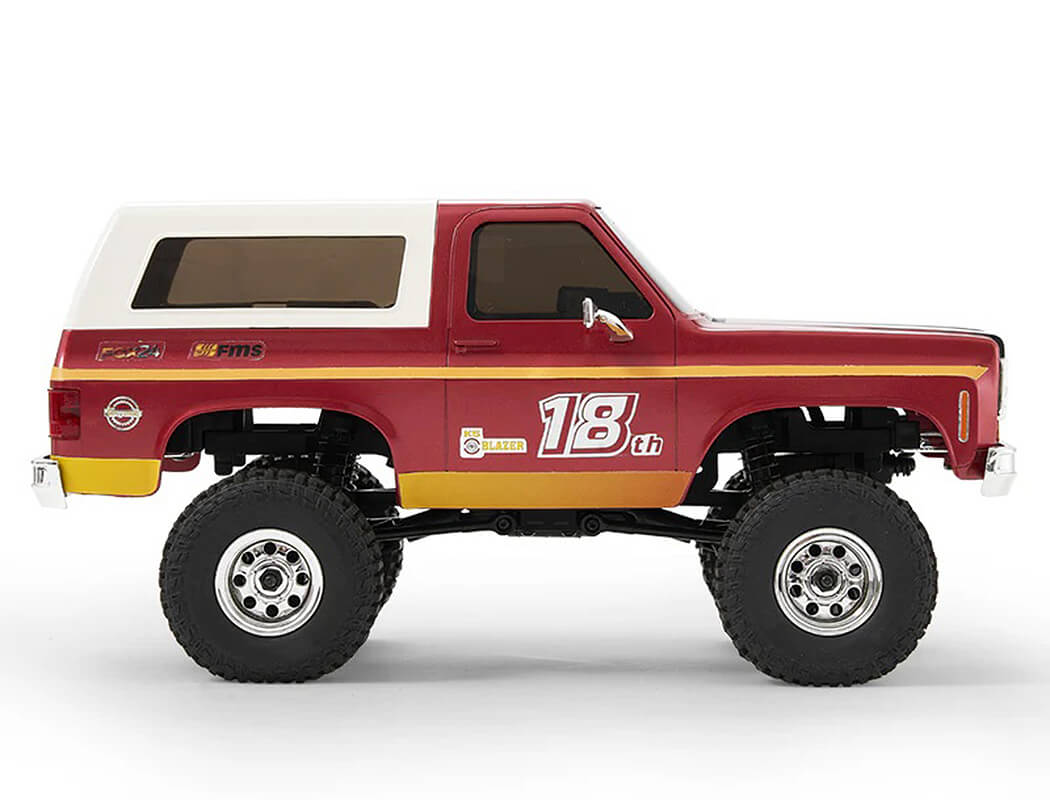 FMS 1:24TH FCX24 CHEVROLET K5 BLAZER PRO RTR - RED