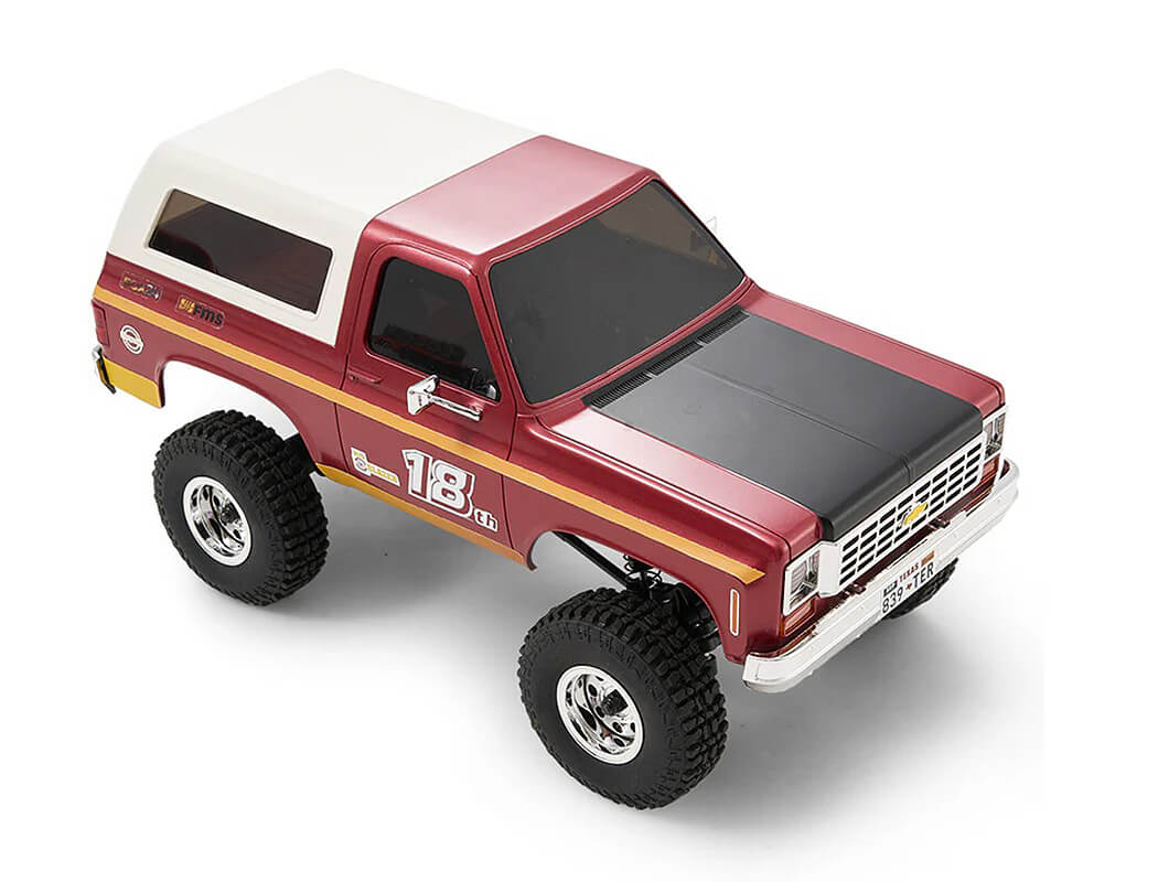 FMS 1:24TH FCX24 CHEVROLET K5 BLAZER PRO RTR - RED