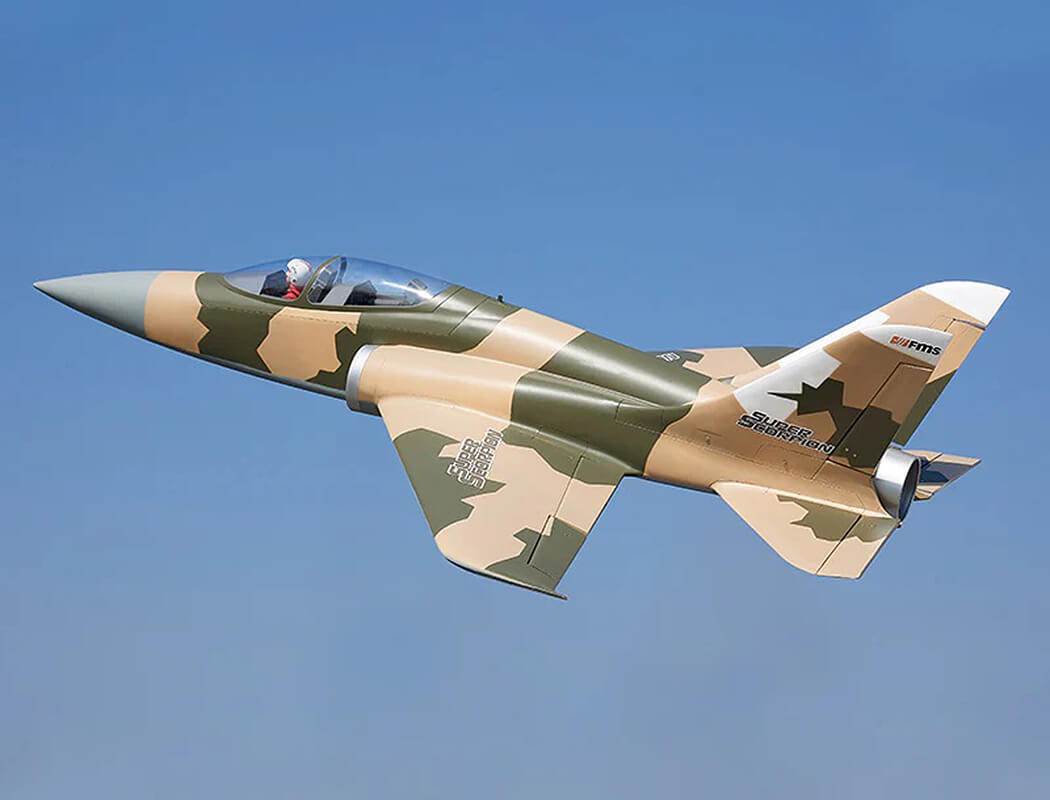 FMS 90MM EDF SUPER SCORPION PNP V2 6S JET - CAMO