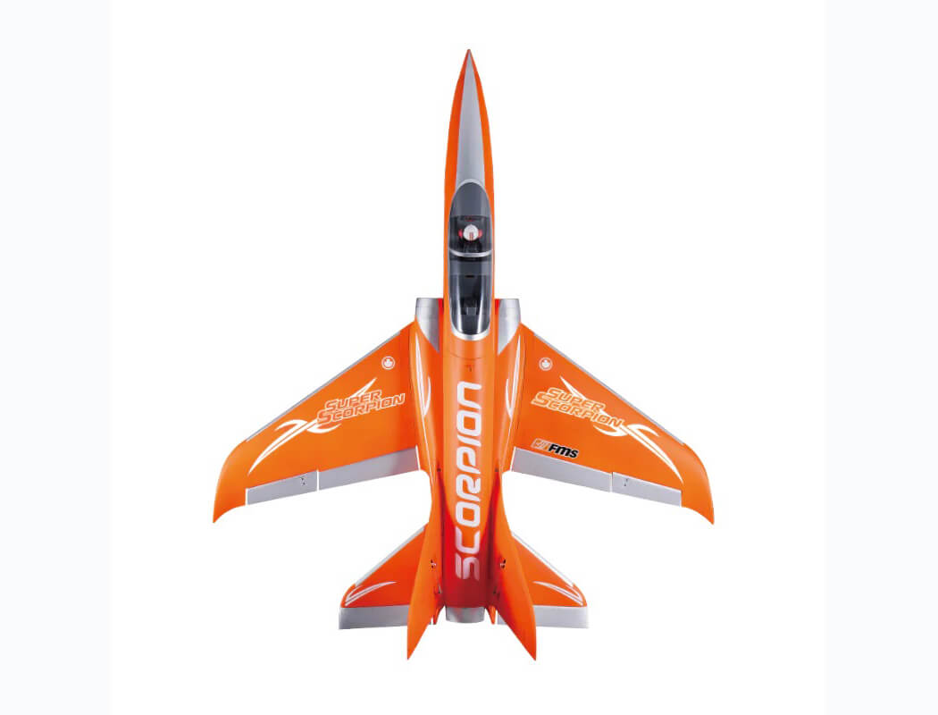 FMS 90MM EDF SUPER SCORPION PNP V2 8S JET - ORANGE