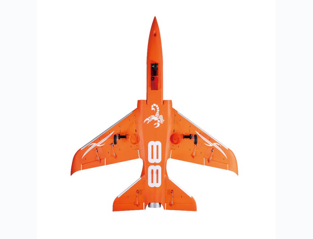 FMS 90MM EDF SUPER SCORPION PNP V2 8S JET - ORANGE