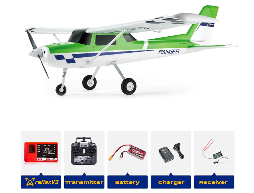 FMS 1220MM RANGER EP RTR GREEN WITH REFLEX V3