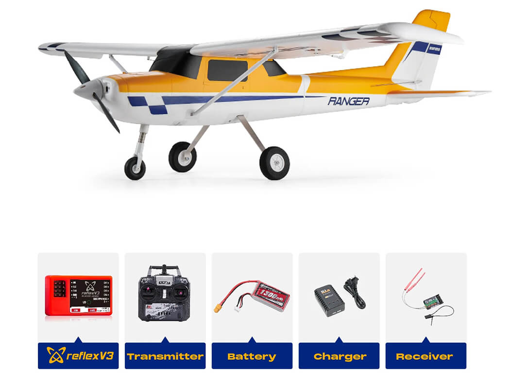 FMS 1220MM RANGER EP RTR YELLOW WITH REFLEX V3