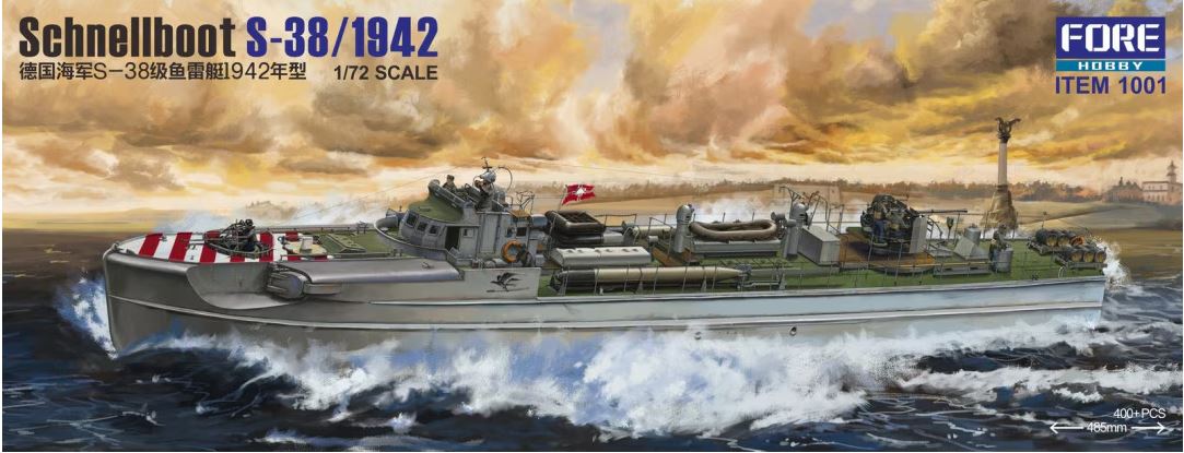 FORART FORE HOBBY 1001 1/72 Schnellboot S-38/1942 - FOR1001