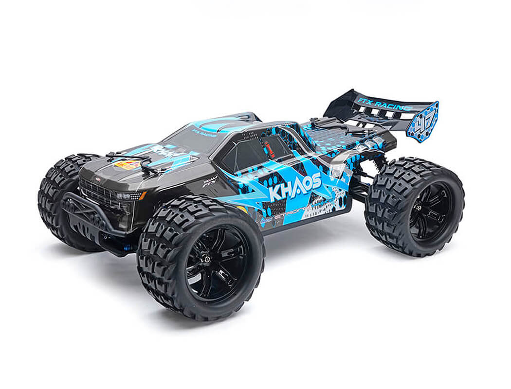 FTX KHAOS 1/10 BRUSHLESS 4WD TRUGGY RTR WITH 3S LIPO AND CHARGER - BLUE