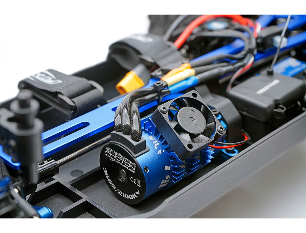 FTX KHAOS 1/10 BRUSHLESS 4WD TRUGGY RTR WITH 3S LIPO AND CHARGER - BLUE