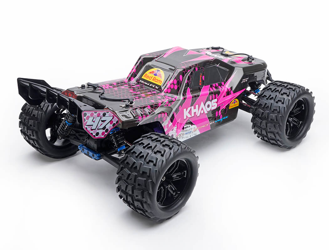 FTX KHAOS 1/10 BRUSHLESS 4WD TRUGGY RTR WITH 3S LIPO AND CHARGER - Purple