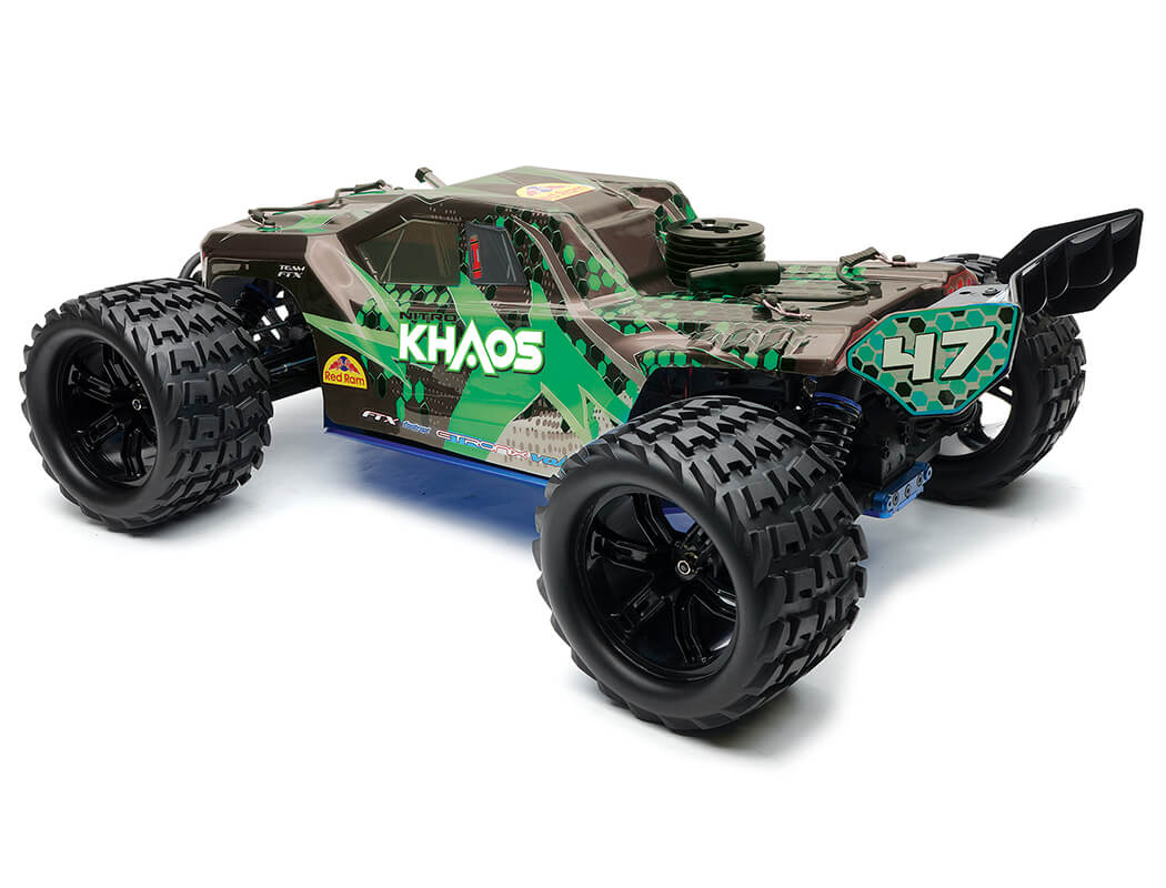 FTX KHAOS 1/10 NITRO 4WD TRUGGY RTR WITH .21 ENGINE GREEN