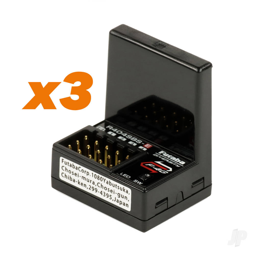 Futaba T10PX 10-Channel Surface Radio with 3x R404SBSE Rx