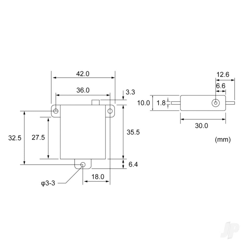 Futaba S-AG500 Slim Coreless Digital Servo PWM/S.Bus2 9.5kg 0.12s 4.8V - 8.4V