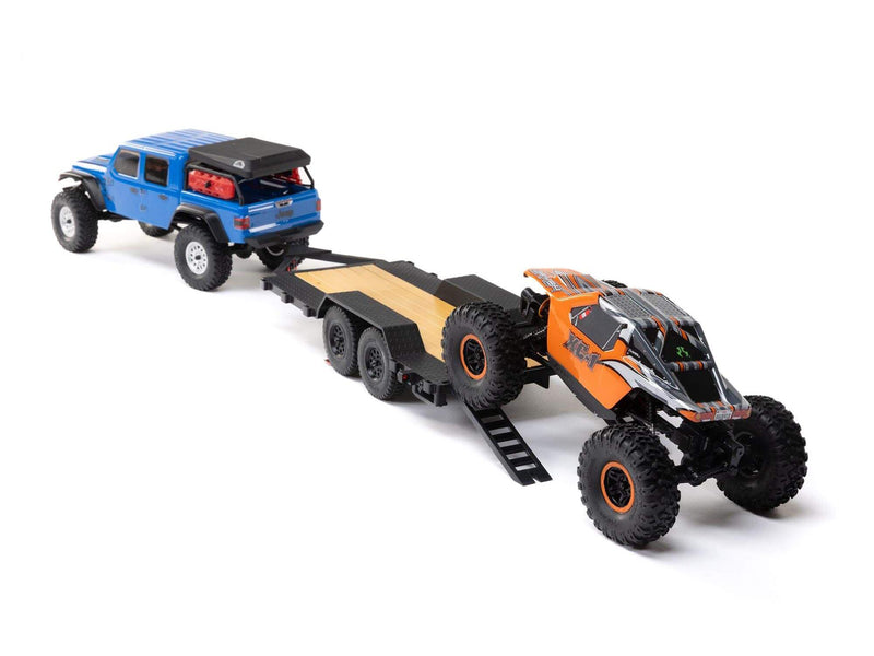 Axial SCX24 Flat Bed Vehicle Trailer with LED Taillights -1/24th