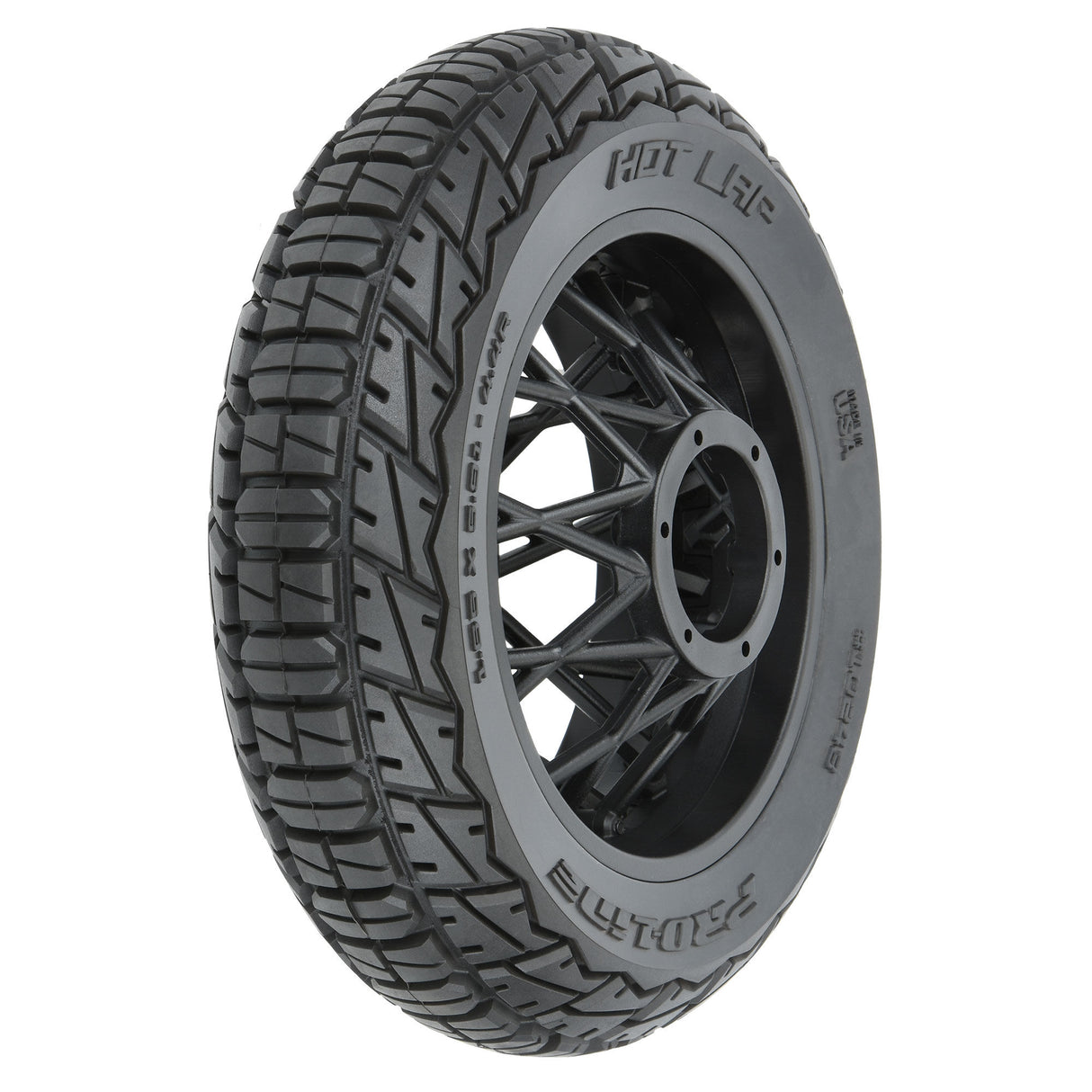 1/4 Hot Lap MX S3 Rear Tire MTD Black Supermoto Wheel: Promo