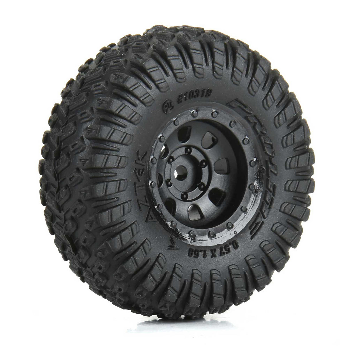 PRO-LINE 1/30 Aztek Front/Rear Mounted Black Clobber (4) for Axial SC