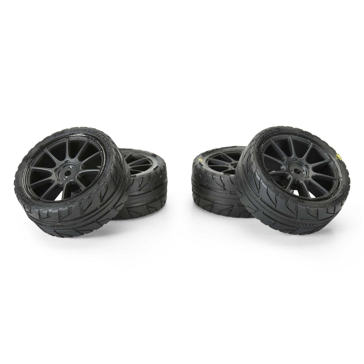 PRO-LINE 1/14 Vector Tire MTD 12mm Black Velocity Wheel (4): ARRMA TY