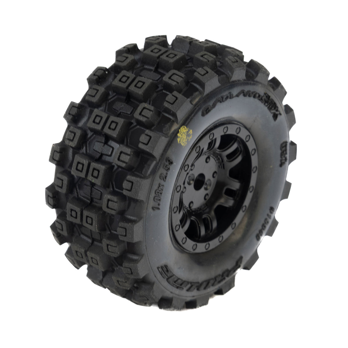 1/16 Badlands MX Front/Rear Tires MTD 12mm Black Split Six (