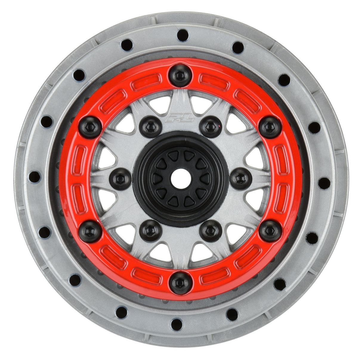 Proline 1/10 Raid Bead-Loc F/R 2.2/3.0 12 & 14mm SC Wheels (2) Red G-PRO281105