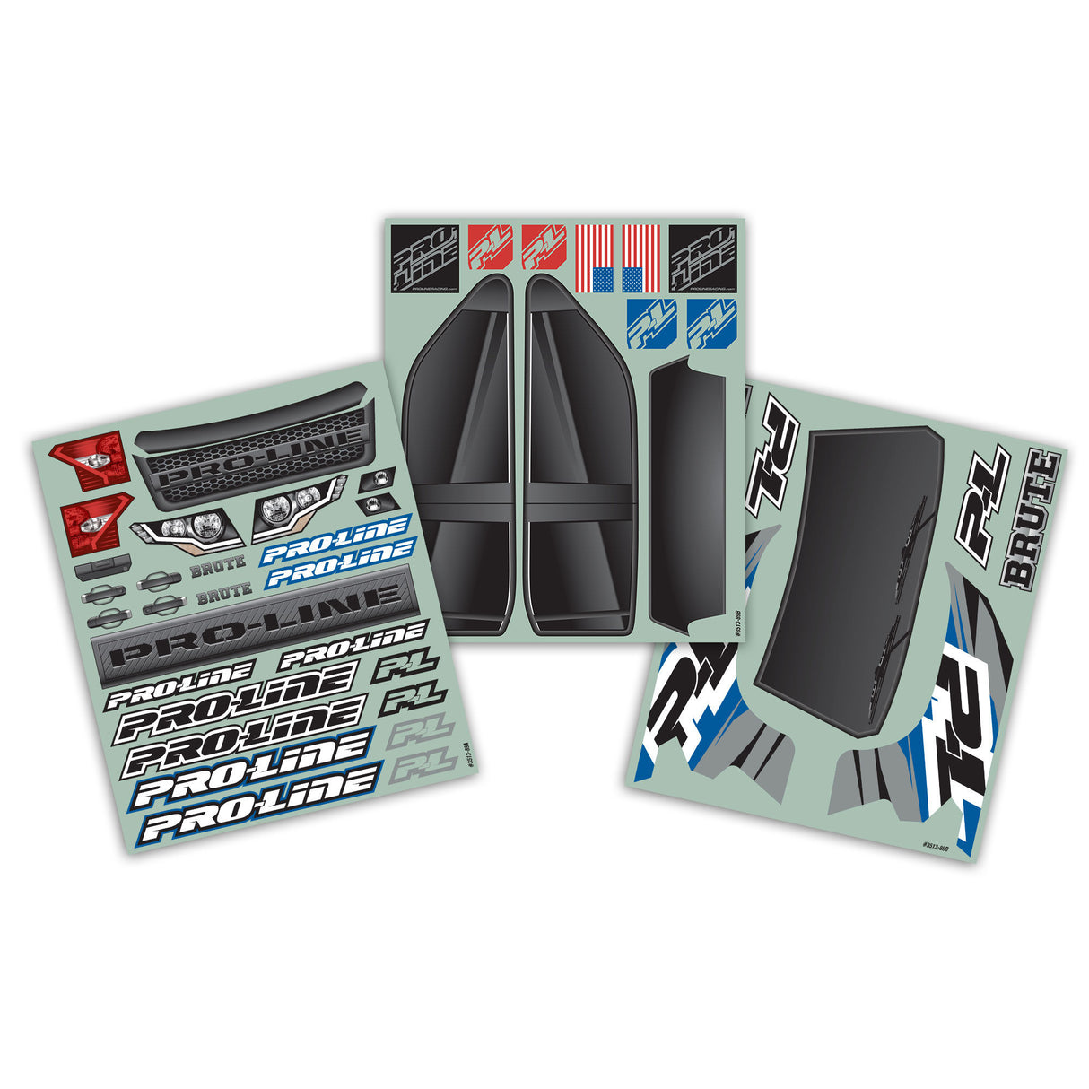 1/5 Pre-Cut Brute Bash Armor Black Body: X-MAXX