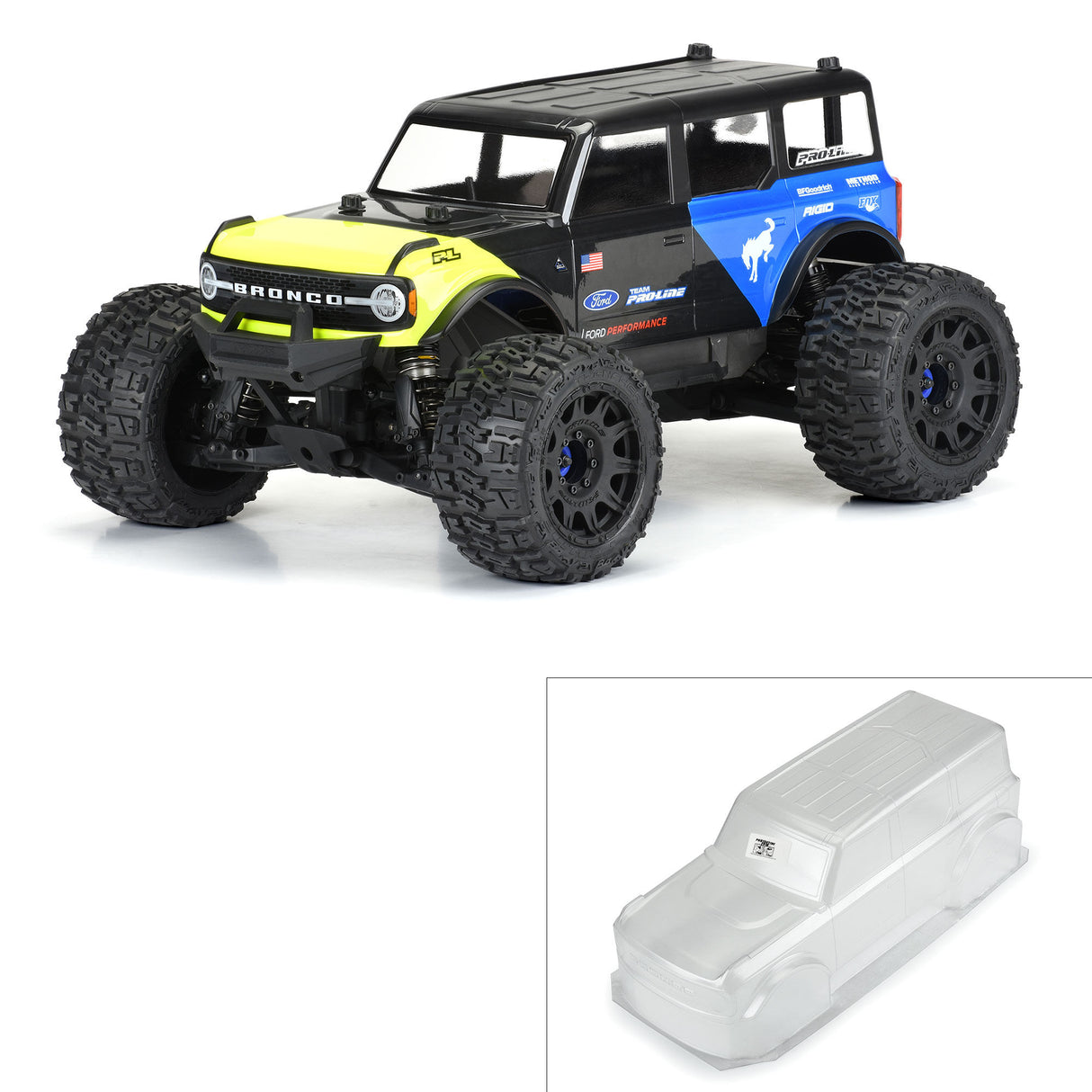 1/8 2021 Ford Bronco Clear Body: MAXX E-REVO 2.0