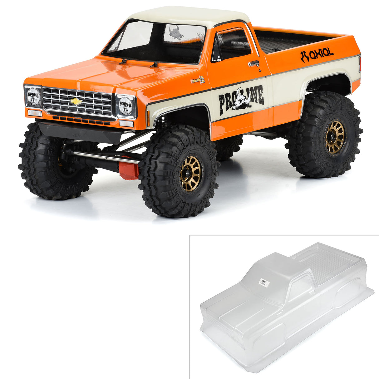 1/6 1978 Chevy K-10 Clear Body for SCX6