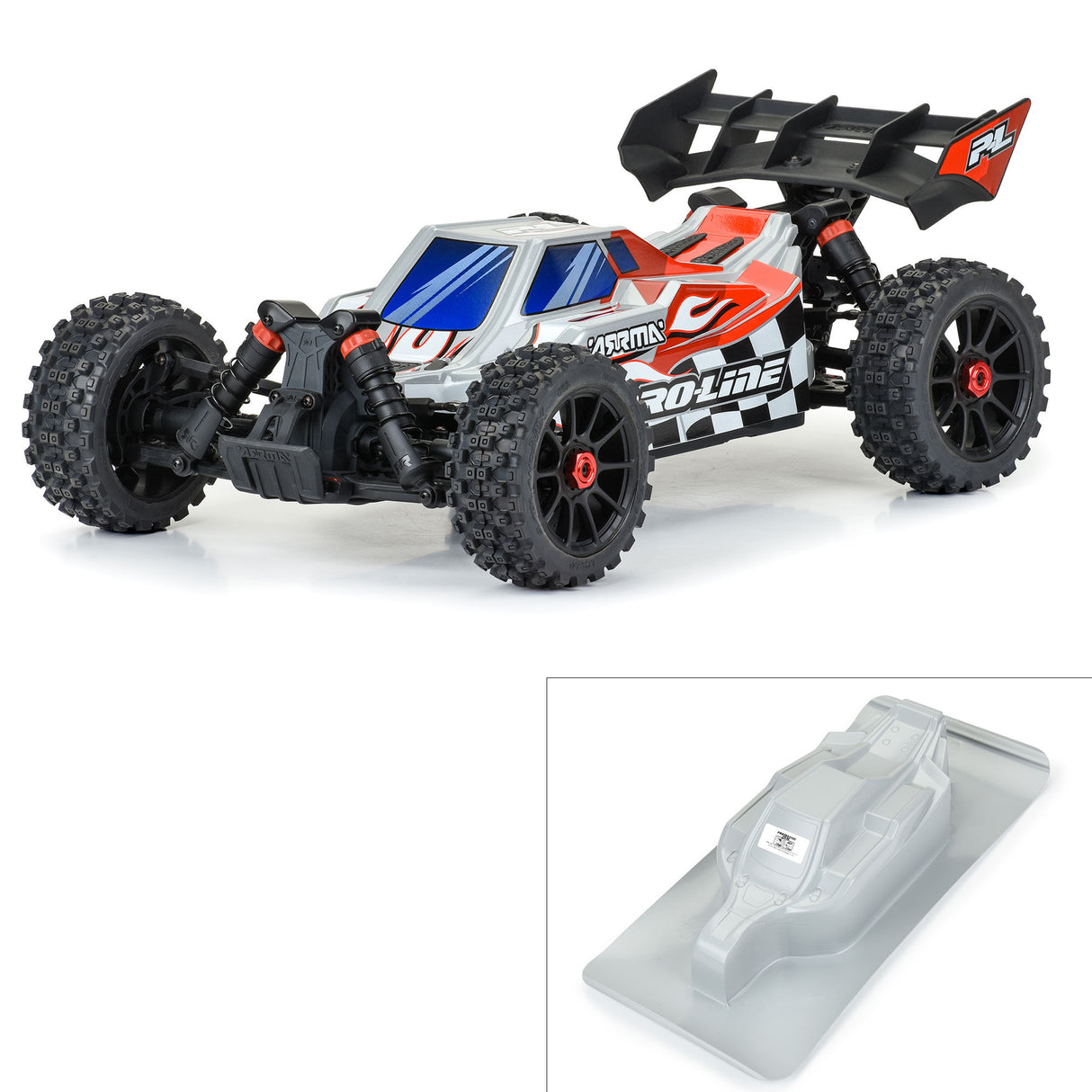 Proline 1/8 Axis Tough-Color Gray Body: Typhon 223S G-PRO364614