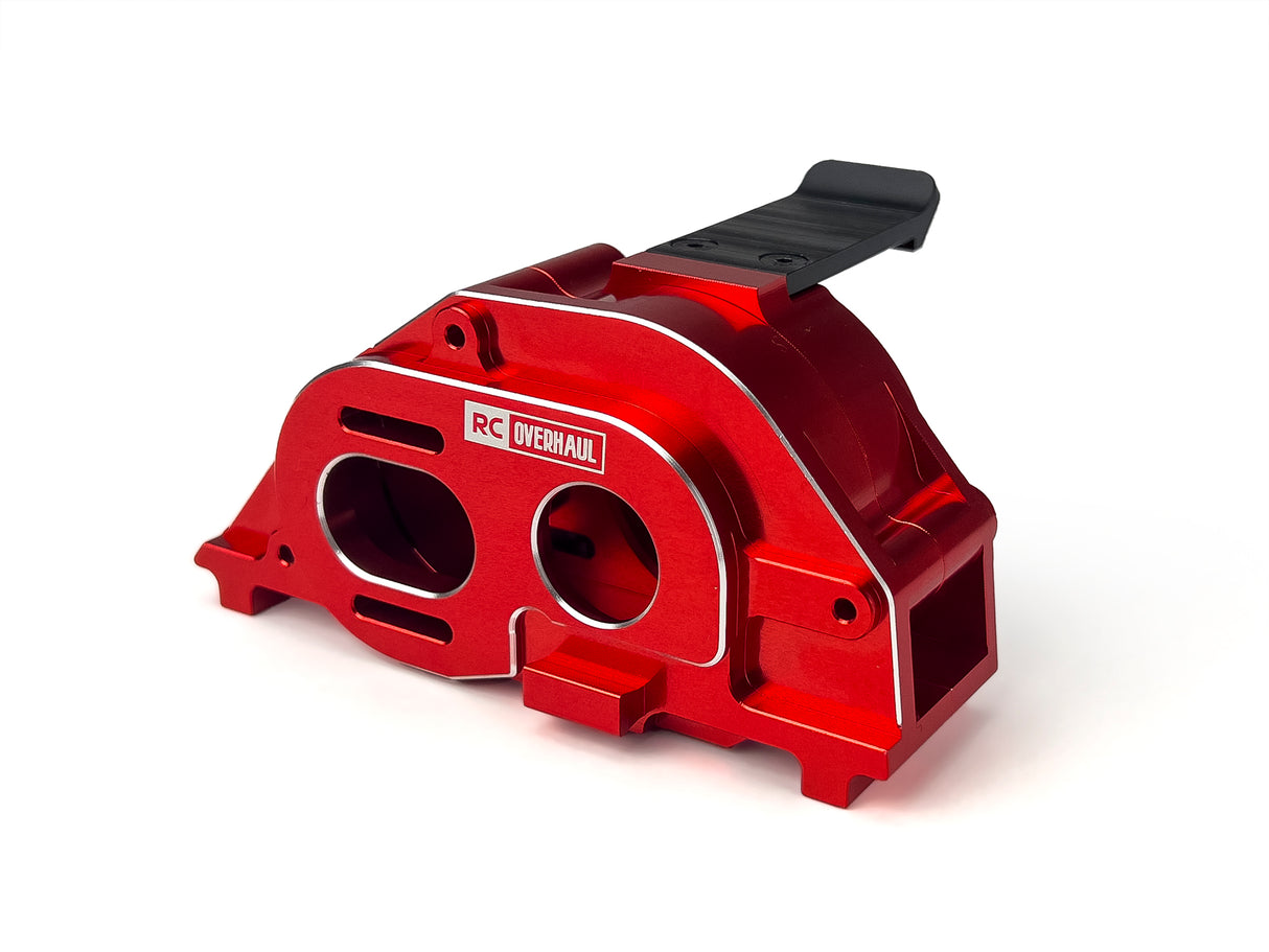 Motor Mount & Gearbox Case Red Aluminum 4S