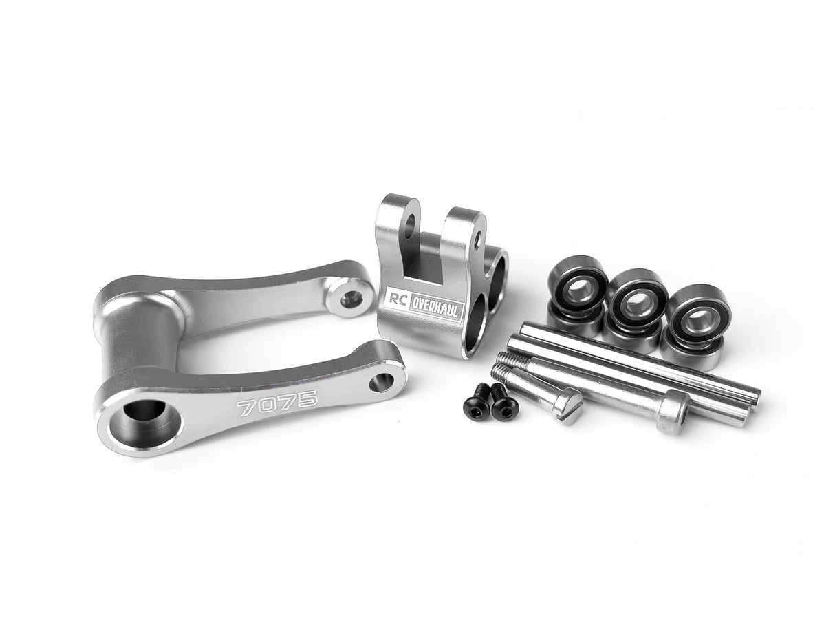 Aluminum Knuckle & Pull Rod Promoto Silver