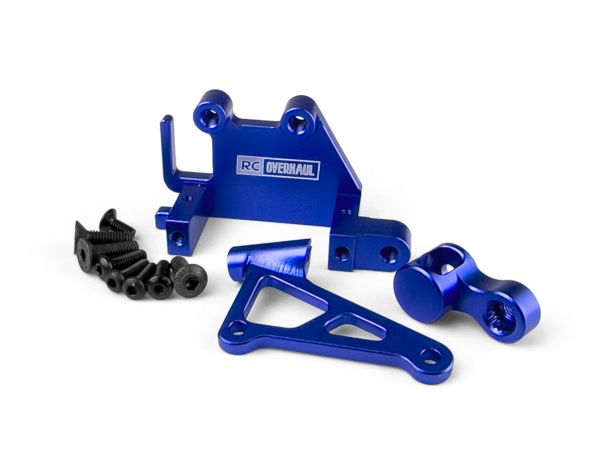 Aluminum Servo Mount Set Promoto Blue