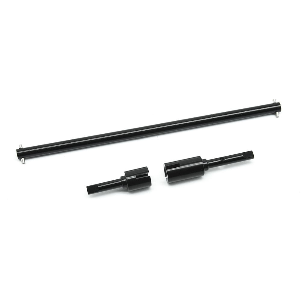 Center Drive Shaft & Joints Black Auminum TT01
