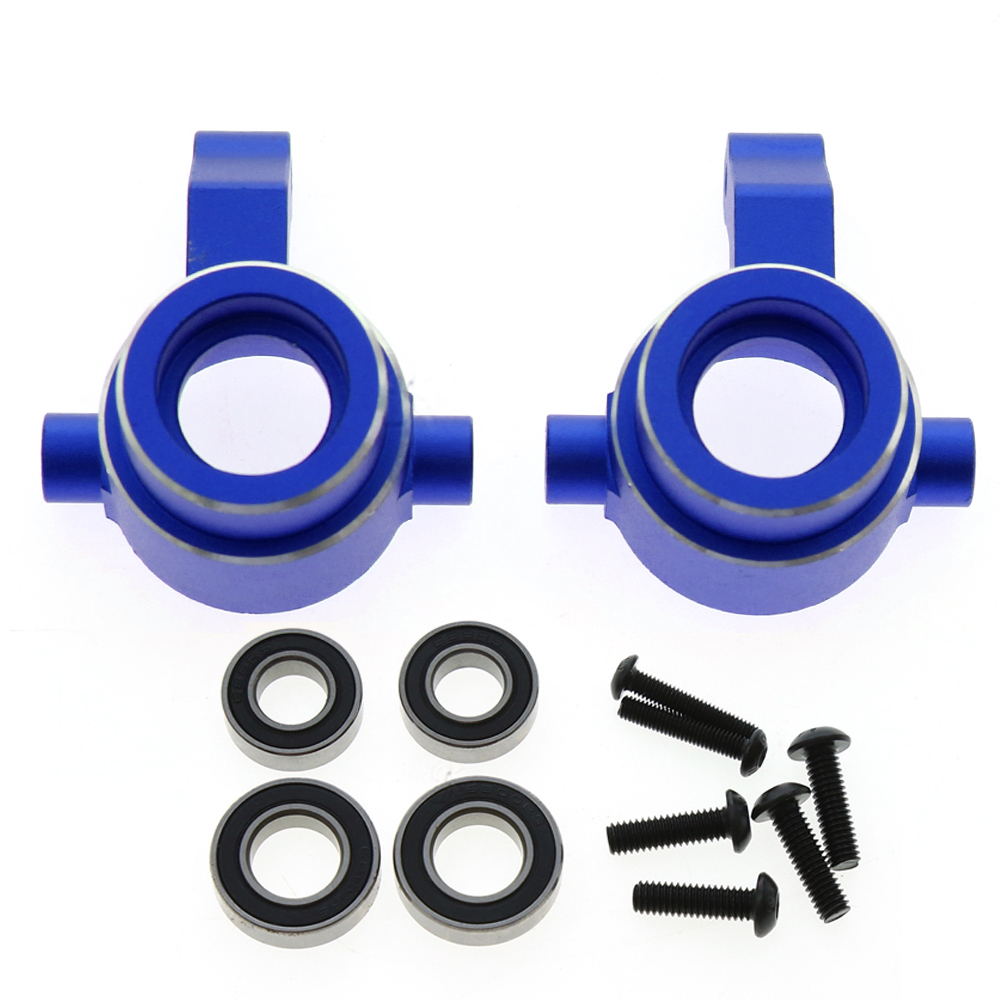 Steering Knuckle Fr Blue Aluminum w/brgs (Pr) Sledge