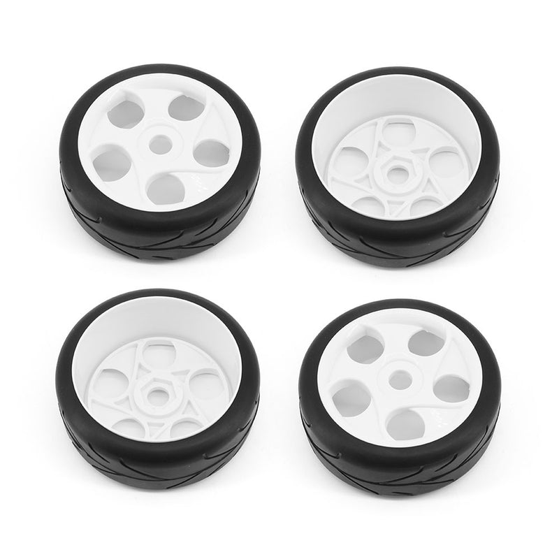 Buggy Wheel & Tyre Set 1/8th Onroad - White