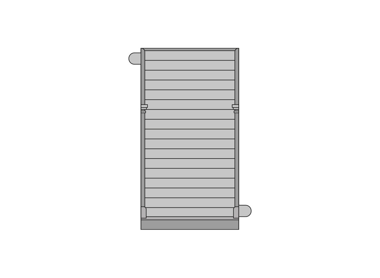 4 x Plain Boarded Panels