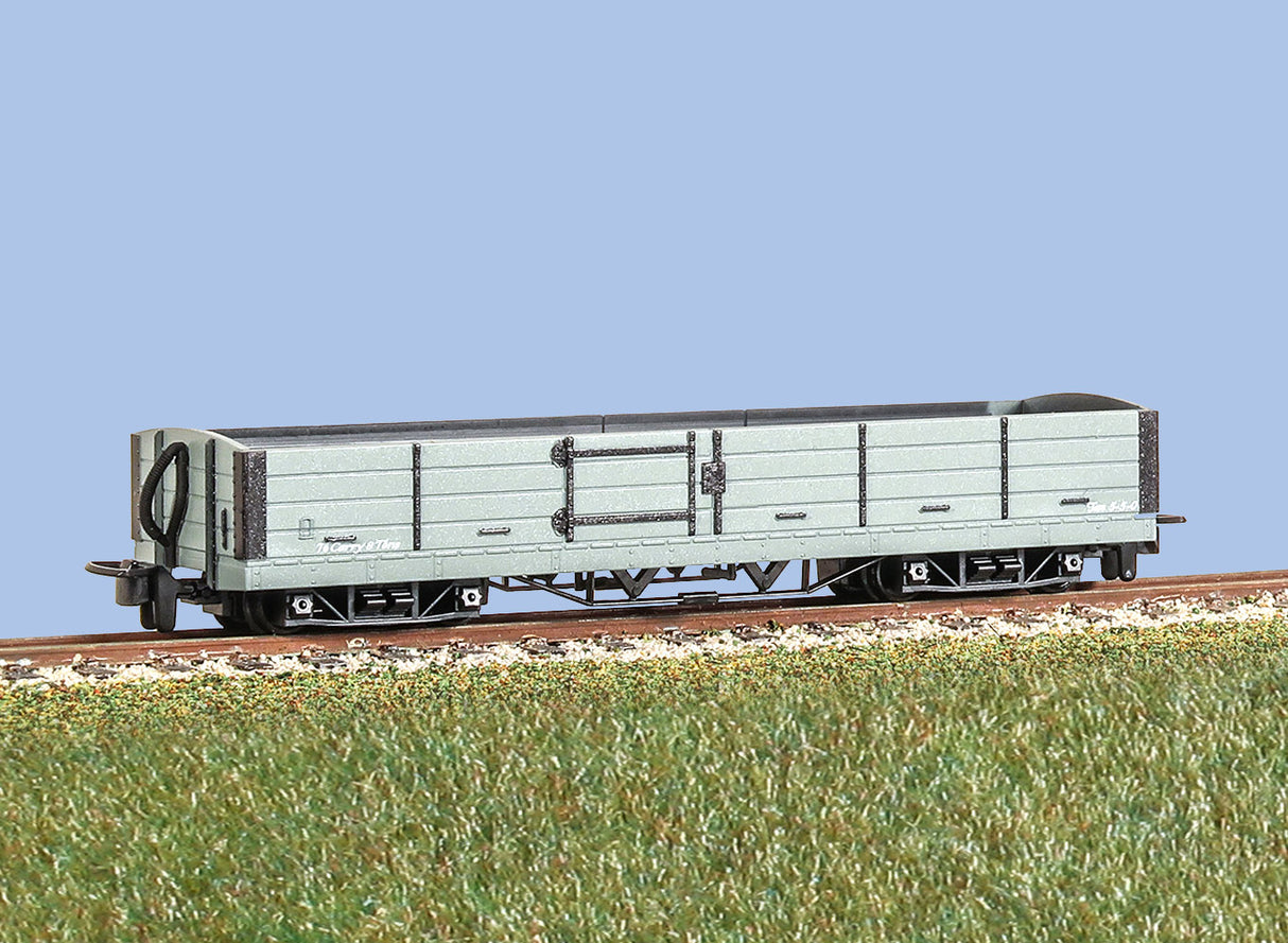 L&B Bogie Open Wagon Grey Unlettered