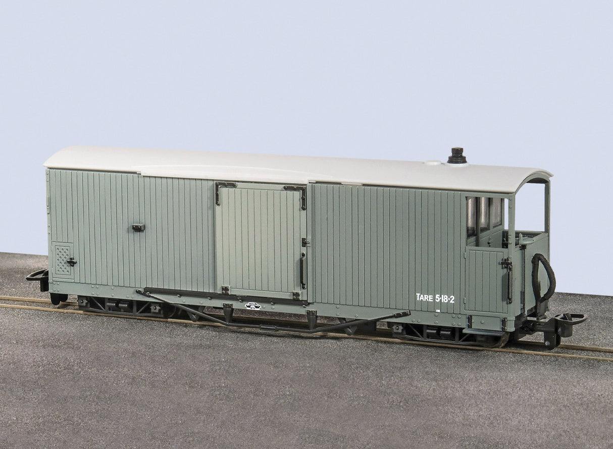 L&B GLT 8 Ton Bogie Goods Brake Van Grey Unlettered Open