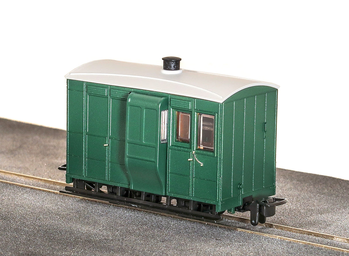 Glyn Valley Tramway 4 Wheel Brake Coach No Markings Plain Green