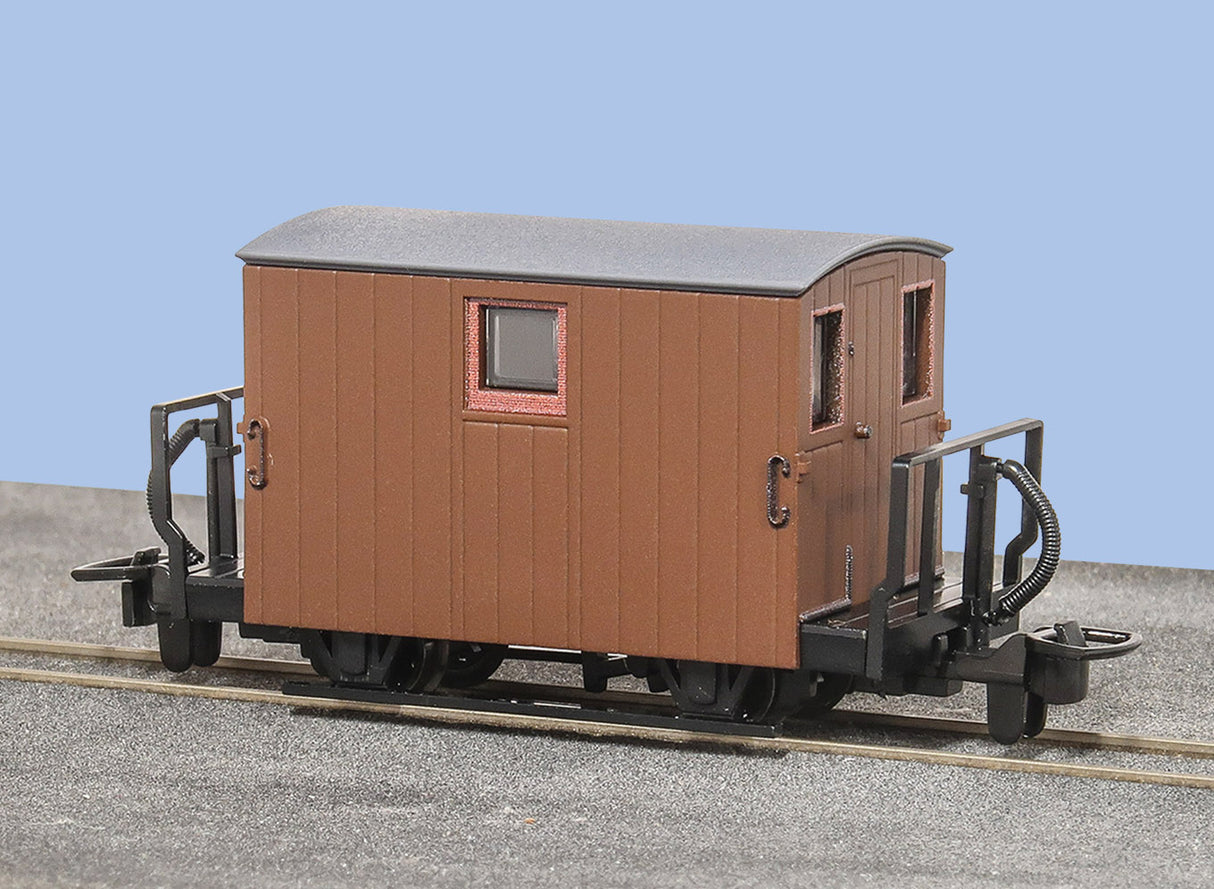 PECO GLT OO-9 FR 4-WHEEL BRAKE VAN 2 balcony Unlettered Brown