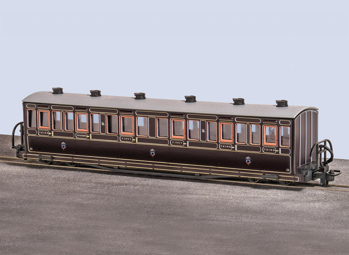 PECO GLT OO-9 FR LONG BOWSIDER COACH VICTORIAN 20