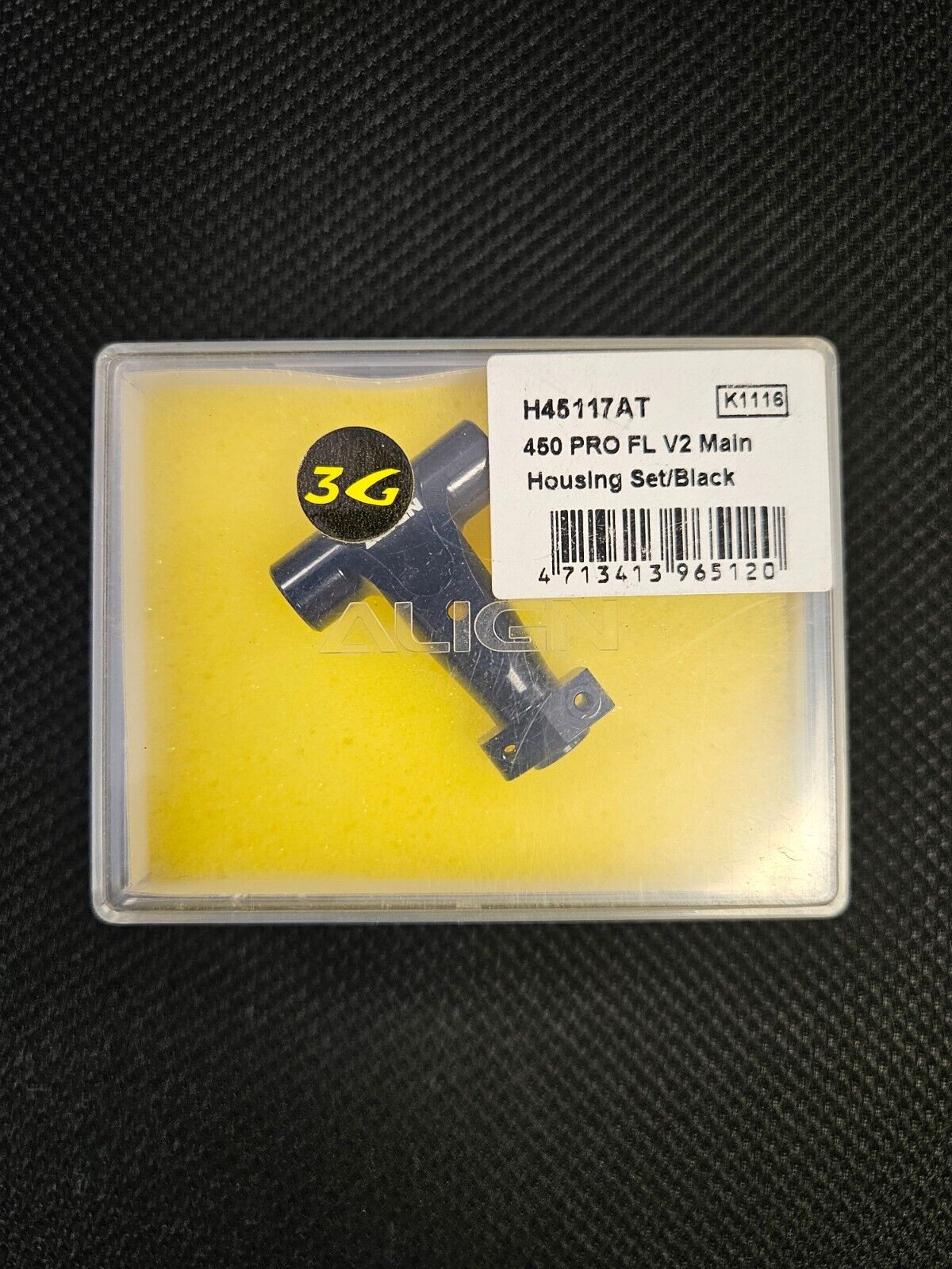 Align 450 Pro FL Housing Set black NOS Rc Helicopter H45117AT (Box 45)