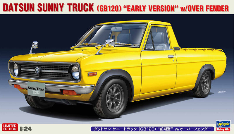 Hasegawa 1:24 Datsun Sunny Truck Gb120 Early Version With Over Fender Kit HA20641