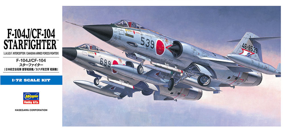 Hasegawa Model Kits - 1:72 F-104J/Cf-104 Kit