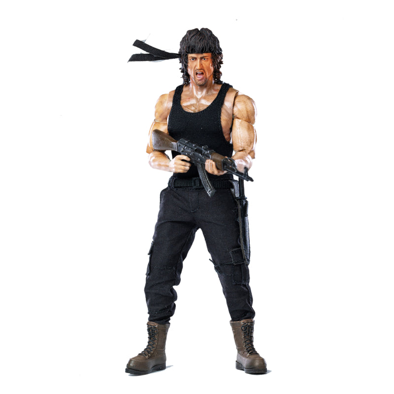 HIYA Toys Co Licensed Collectables - 1:12 Super Series John Rambo First Blood Part II Action Figure