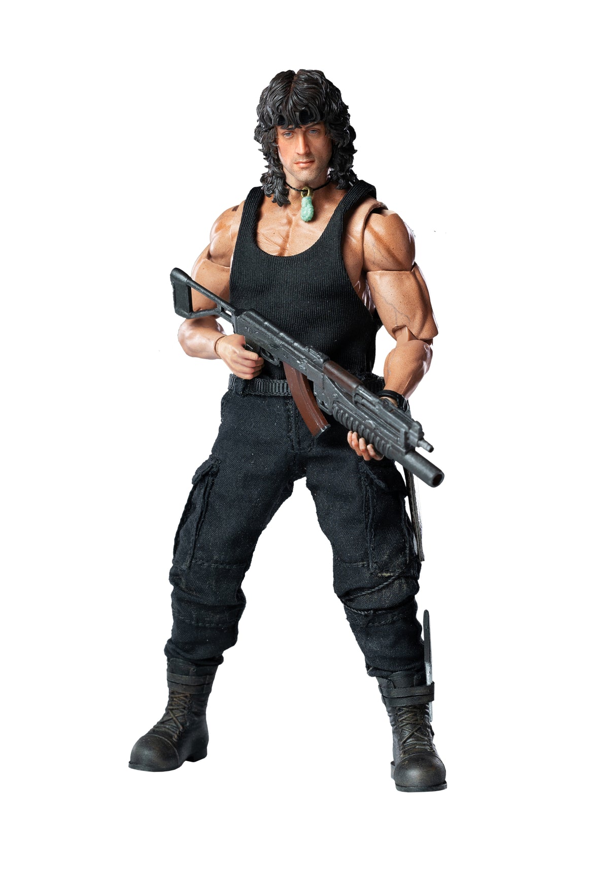 HIYA Toys Co Licensed Collectables - 1:12 Super Series John Rambo First Blood Part III Action Figure