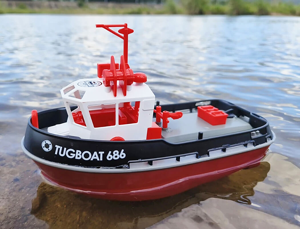Heng Long 1:72 Mini Tugboat RTR Black (230mm) (HL3800-B)