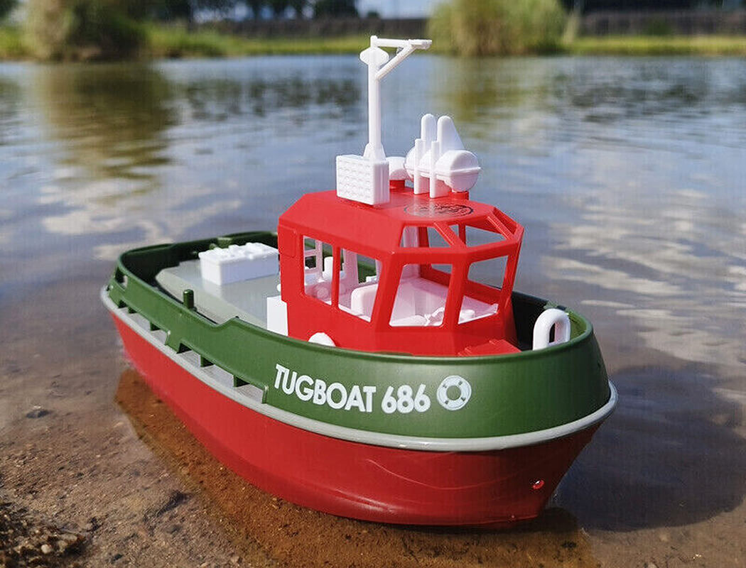 Heng Long 1:72 Mini Tugboat RTR Green (230mm) (HL3800-G)