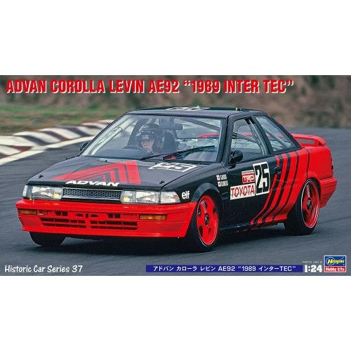 Hasegawa 1:24 1982 Advan Corolla Levin AE92 1989 Inter Tec Kit HMCC37