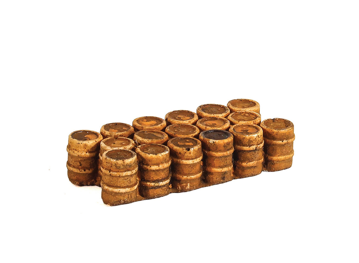 Oil/Chemical Drums Grouped Brown